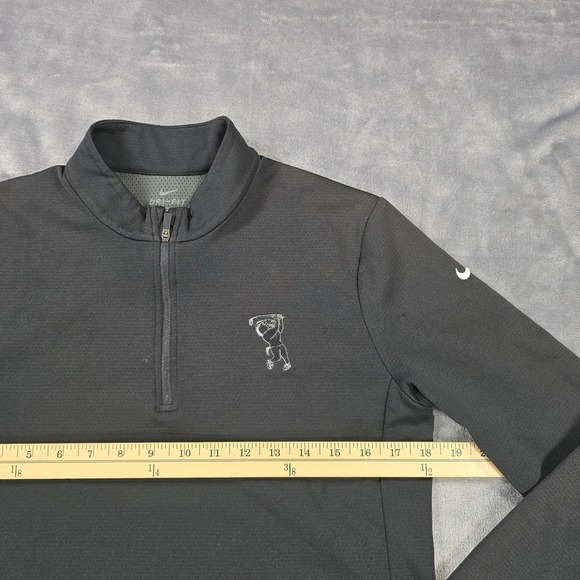 Nike UV Victory 1/4 Zip Pullover Women M Black Standard Dri Fit Golf Embroidered - Picture 5 of 10